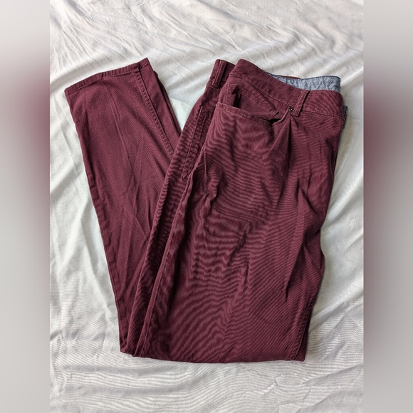 Gap Men's Maroon Pants Size 38X32 - Picture 1 of 8